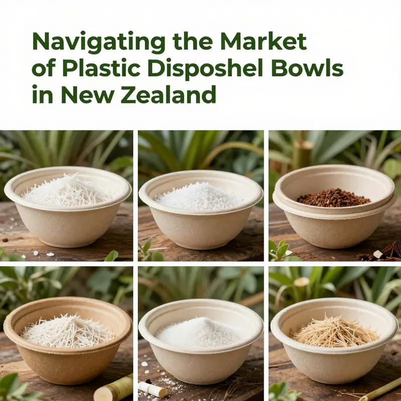 Different sizes of plastic disposable bowls available in New Zealand, catering to various foodservice needs.