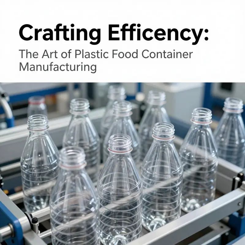 An injection molding machine producing high-precision food containers.