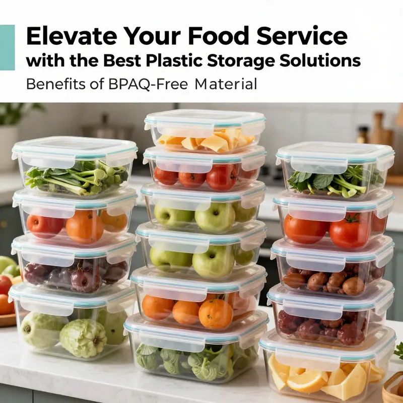 BPA-Free Tritan containers displaying fresh ingredients, illustrating their clarity and safety.