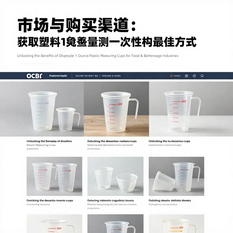 Various types of 1 ounce disposable measuring cups showcasing different materials.