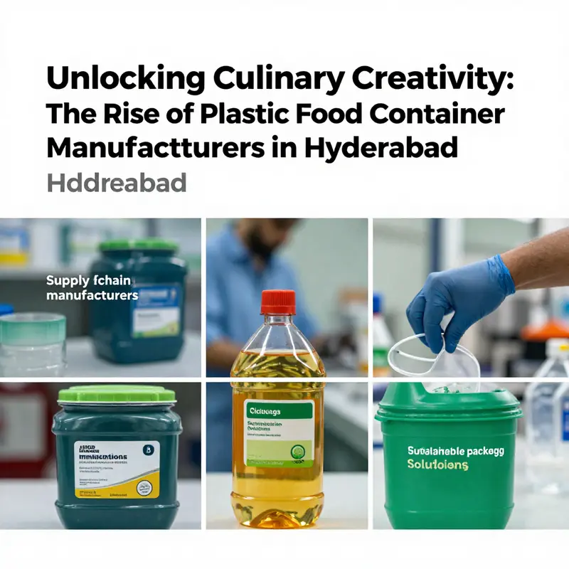 Overview of the plastic food container manufacturing landscape in Hyderabad.