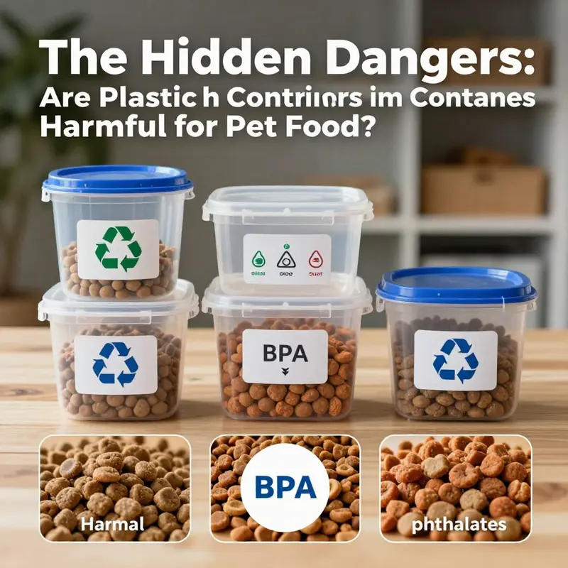Chemical leaching from plastic containers can pose serious health risks to pets, including hazardous substances like BPA and phthalates.