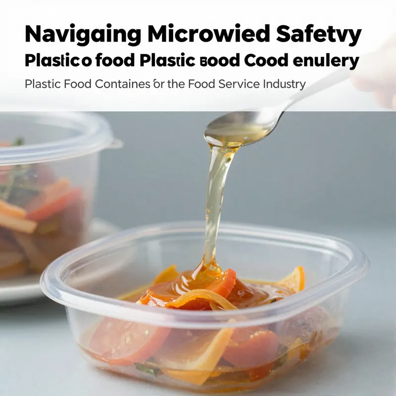 Diverse plastic containers comparing microwave-safe and non-safe options.