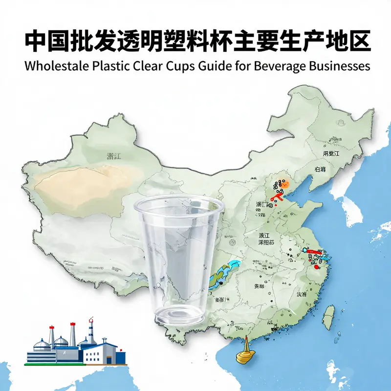 Vibrant marketplace showcasing a variety of wholesale plastic clear cups, reflecting the robust demand in China.