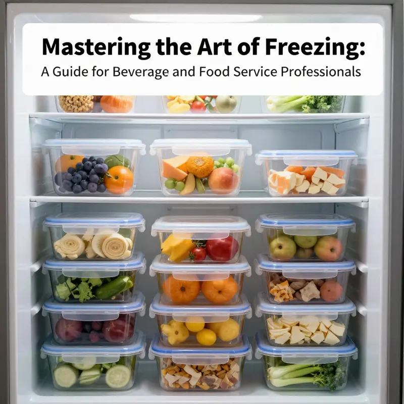 Selecting appropriate plastic containers is key to effective food storage and freezing.