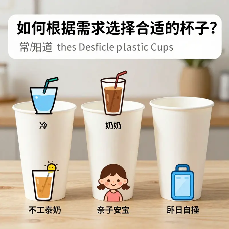 Explore the core types and materials of disposable plastic cups used in the food and beverage industry.