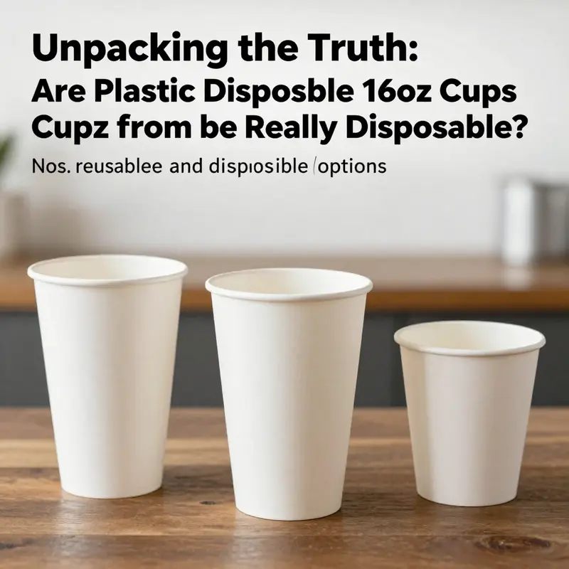 Detailed examination of the materials used in plastic disposable 16oz cups.