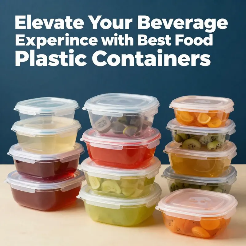 A vivid selection of plastic food containers perfect for food and beverage services, showcasing colors and designs.