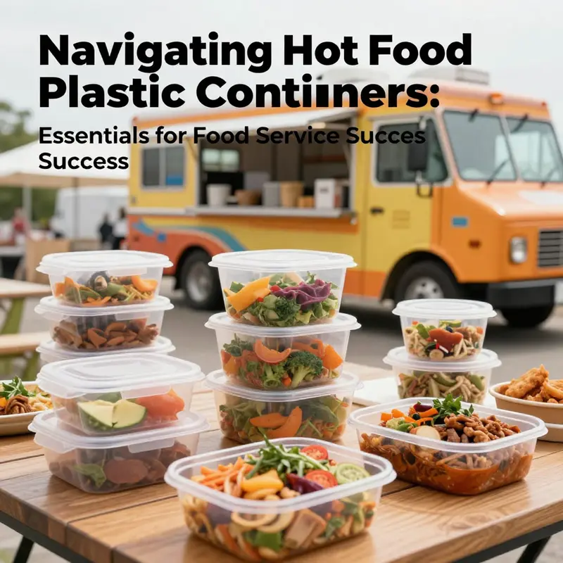 Dynamic scene of hot food containers being used in a busy food service environment with diverse dishes.
