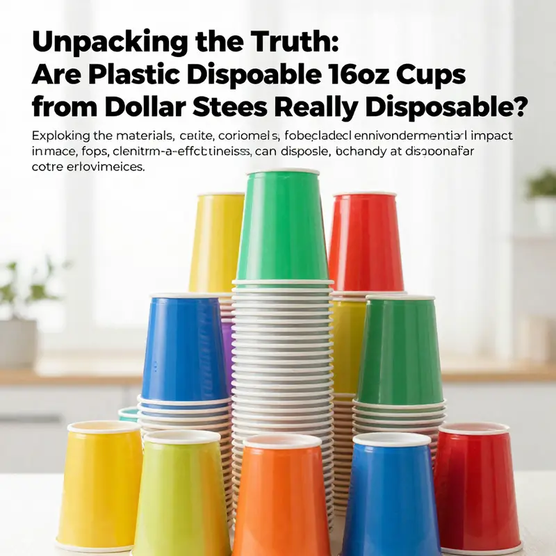 A vibrant stack of plastic disposable 16oz cups ready for use in various events.