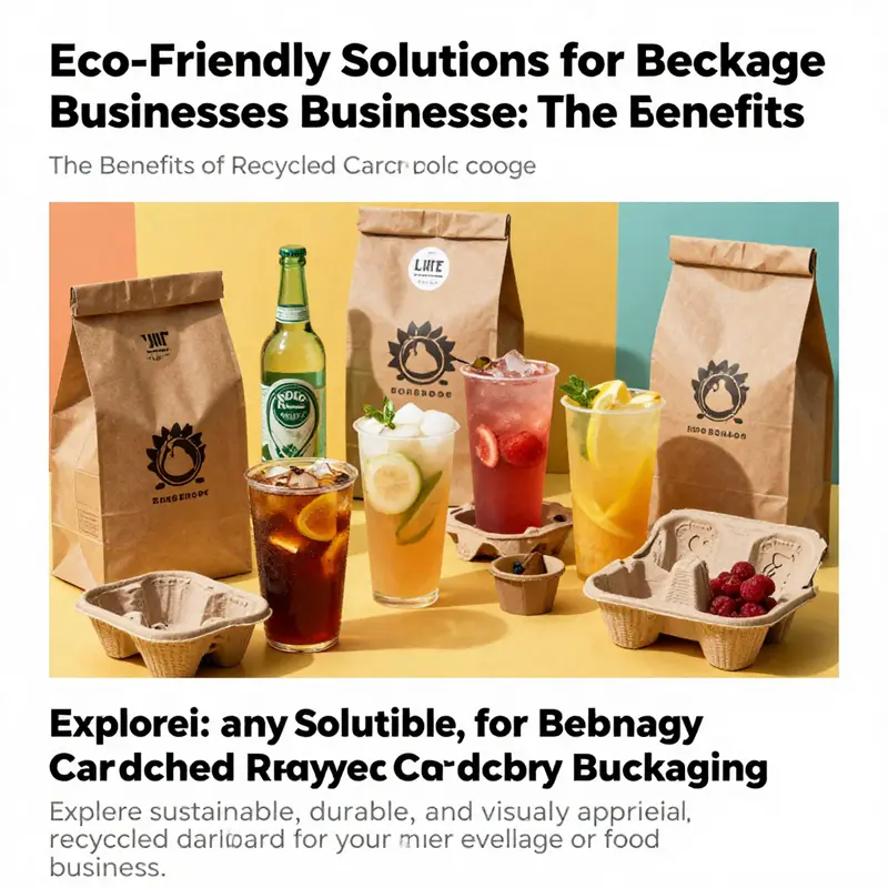 An engaging display of recycled cardboard packaging filled with drinks, highlighting the sustainability aspect of modern packaging solutions.