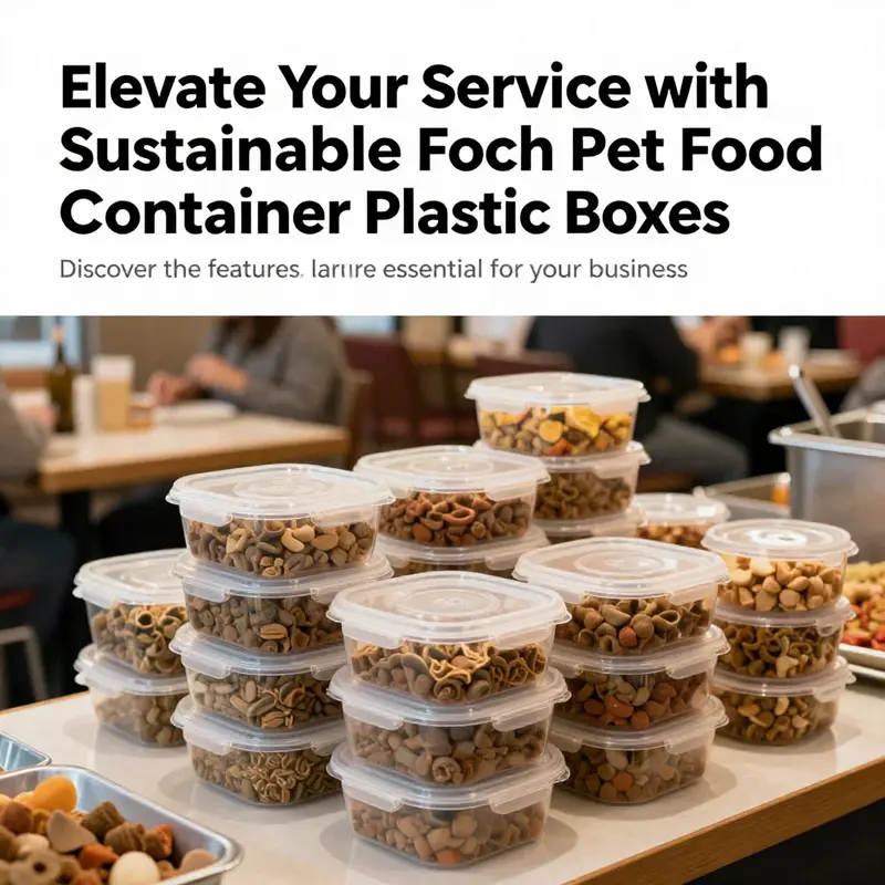 An engaging visual of pet food container plastic boxes being utilized in a restaurant, reinforcing their practicality and eco-friendliness.