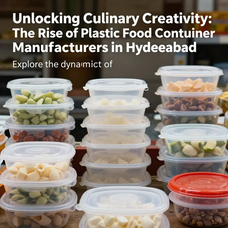 A collection of plastic food containers highlighting various styles and sustainable options.