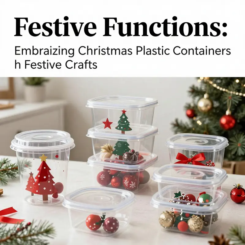 The versatility of Christmas plastic containers enhances your holiday food storage and gifting experiences.