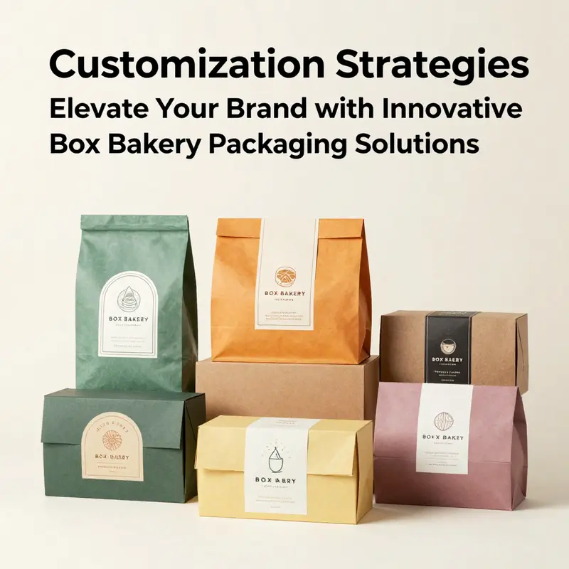 An assortment of eco-friendly bakery packaging materials highlighting sustainable options.