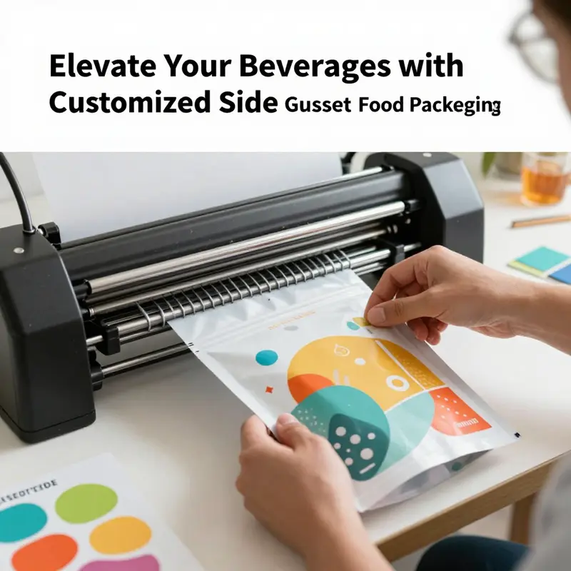 Side gusset bags enhance product visibility while maximizing storage capacity.