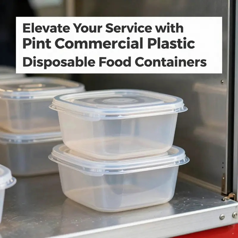 Various materials used in one pint disposable food containers showcasing their unique characteristics.