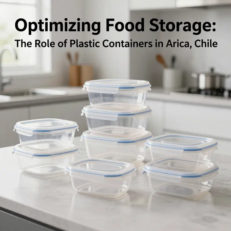 A variety of food-grade plastic containers, emphasizing safety and quality in food storage.