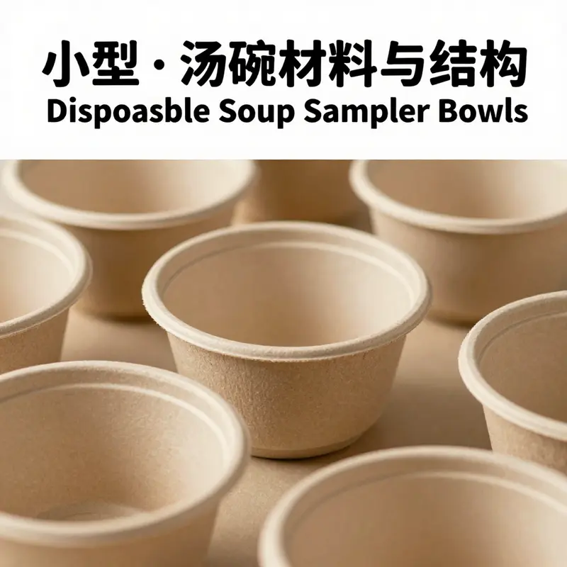An overview of the materials used in disposable soup sampler bowls emphasizes their durability and eco-friendliness.