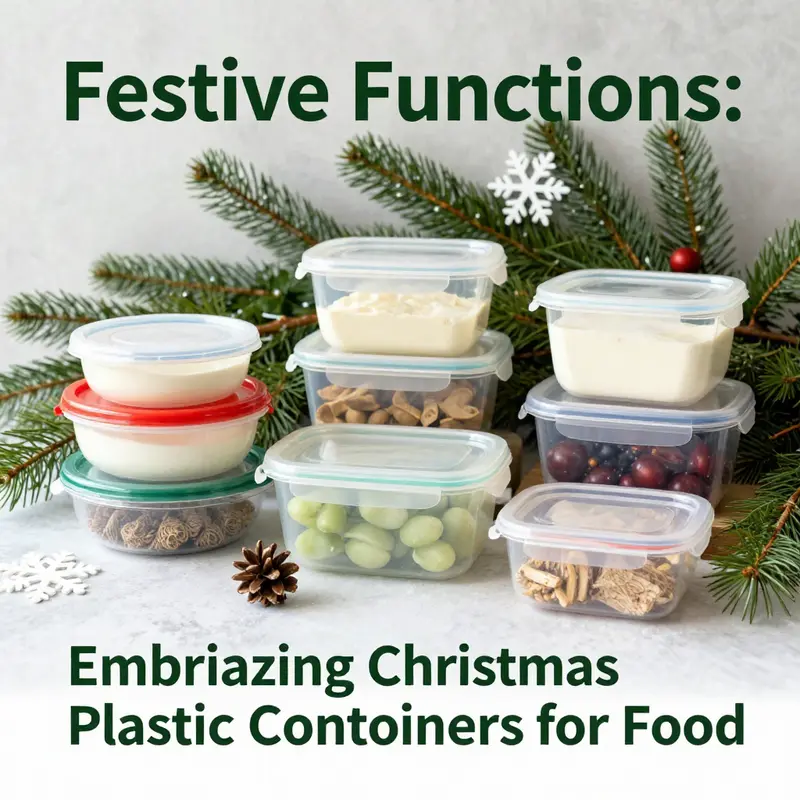 The versatility of Christmas plastic containers enhances your holiday food storage and gifting experiences.