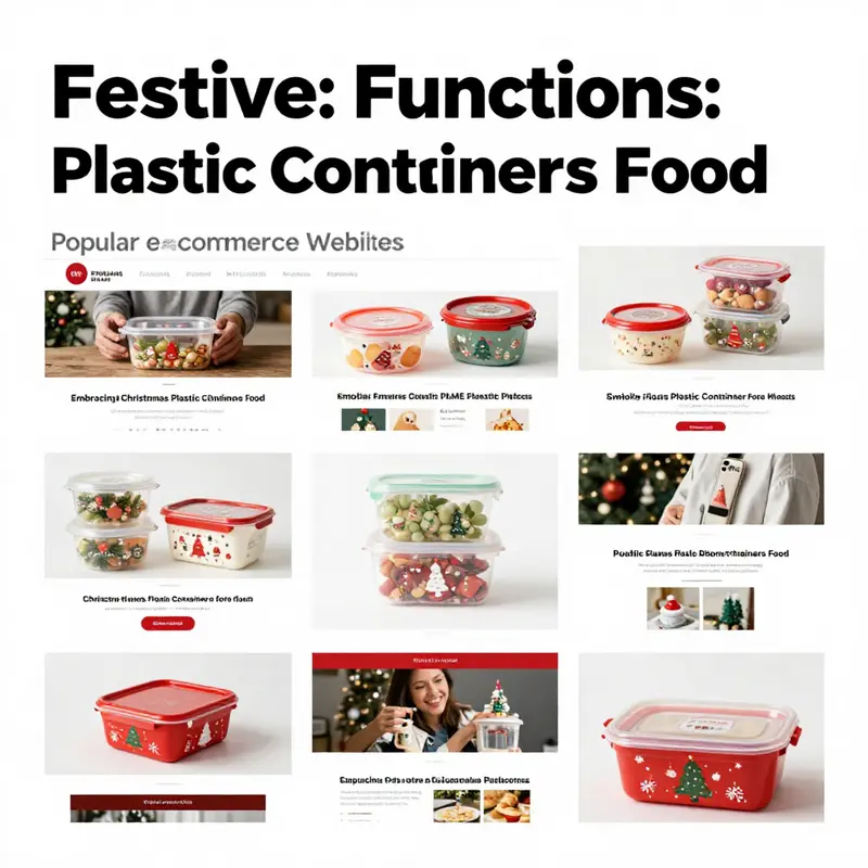 The versatility of Christmas plastic containers enhances your holiday food storage and gifting experiences.