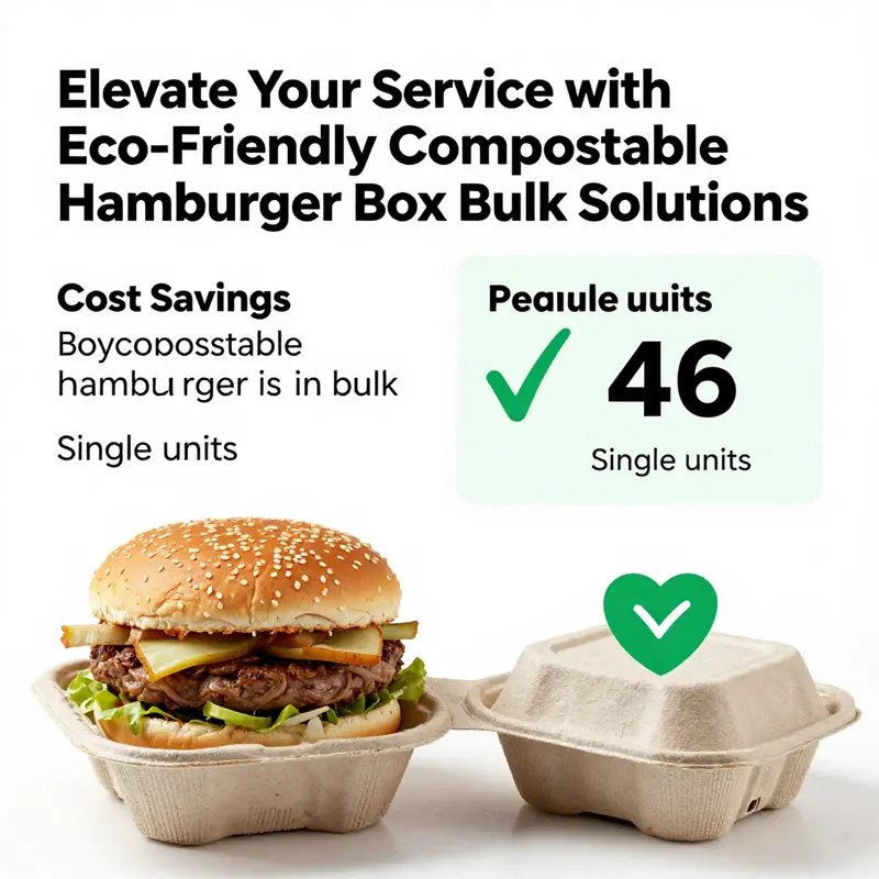 Inside a compostable packaging manufacturing plant showcasing the mass production of eco-friendly hamburger boxes.