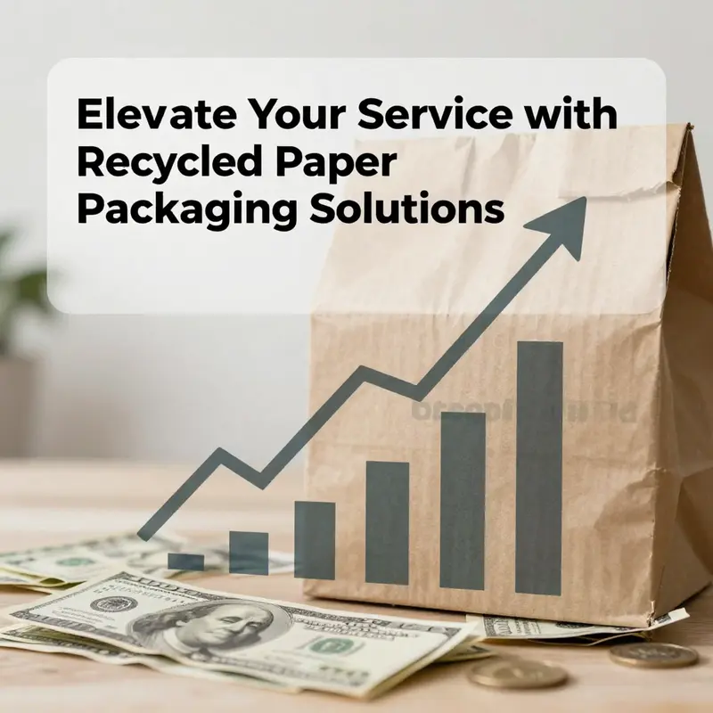 A showcase of different types of recycled paper packaging, highlighting their unique features and uses.
