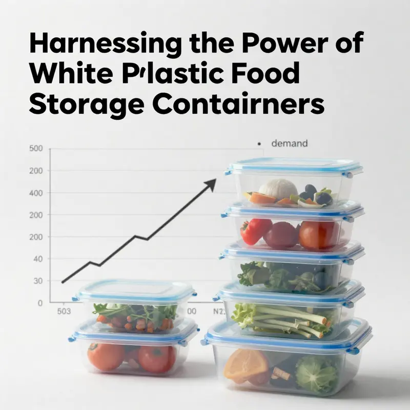 Well-organized white plastic food storage containers utilized in a beverage shop.