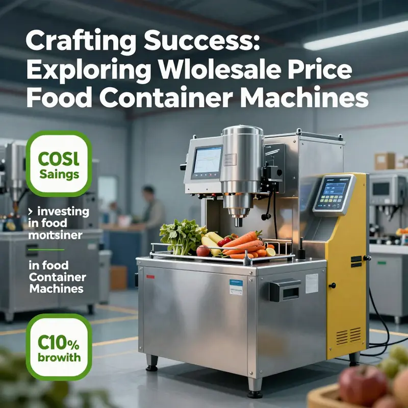 An overview of different food container machines used in the manufacturing process, showcasing innovation in food-grade packaging.