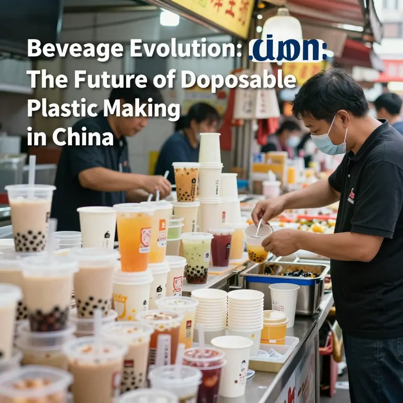 Modern disposable plastic cup making machines in a high-tech factory setting.