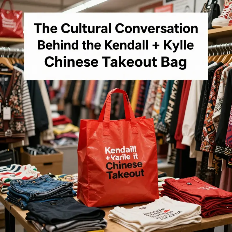 The Kendall + Kylie Chinese Takeout bag influencing contemporary fashion trends.