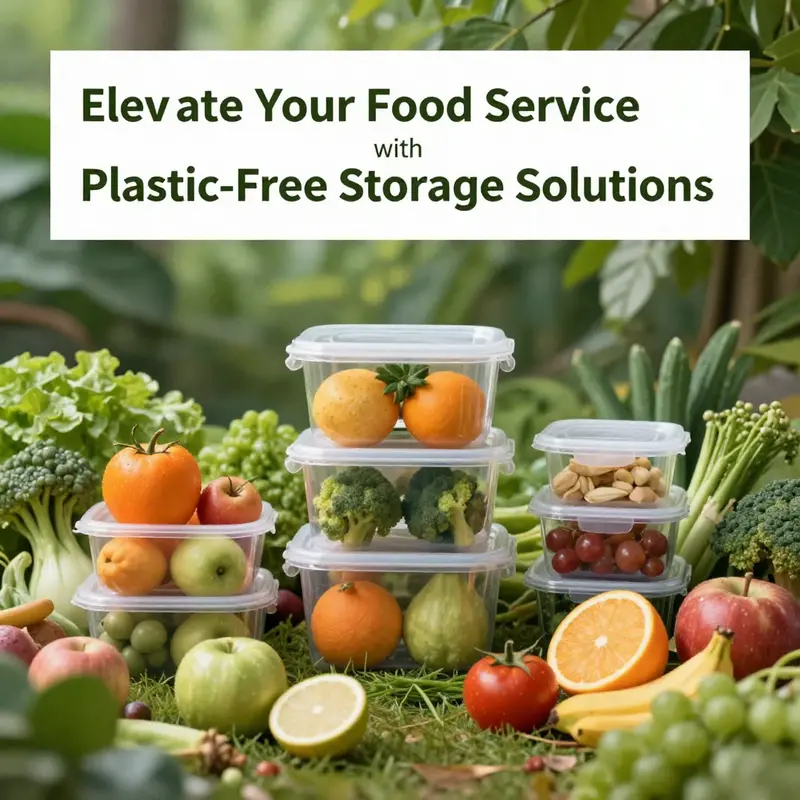 A visual representation of safe and healthy food storage options.
