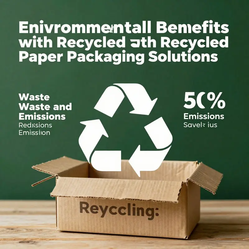 A showcase of different types of recycled paper packaging, highlighting their unique features and uses.