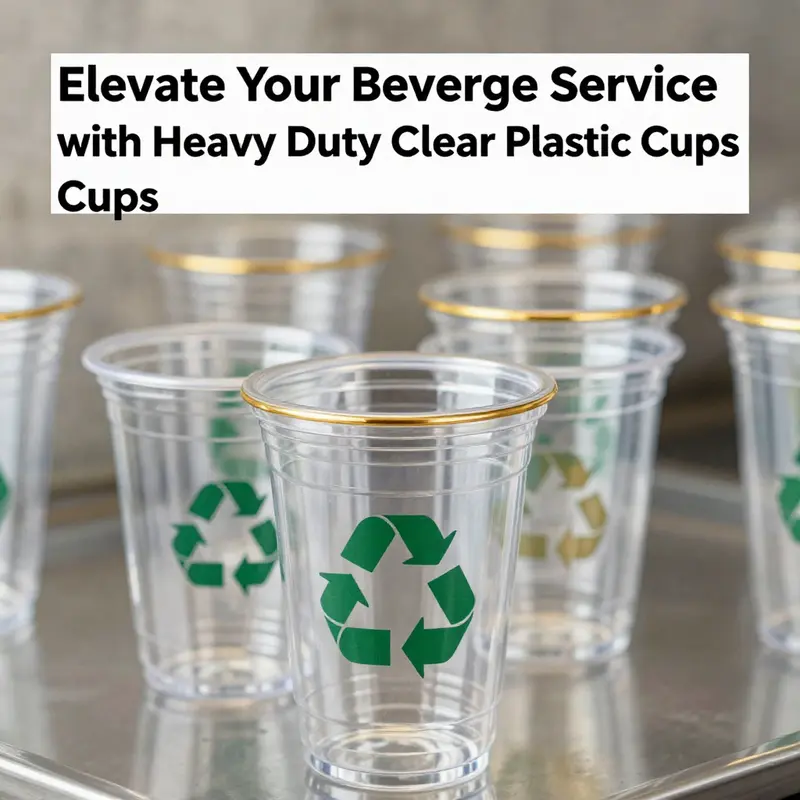 Heavy duty clear plastic cups with a gold rim, perfect for serving drinks in style.