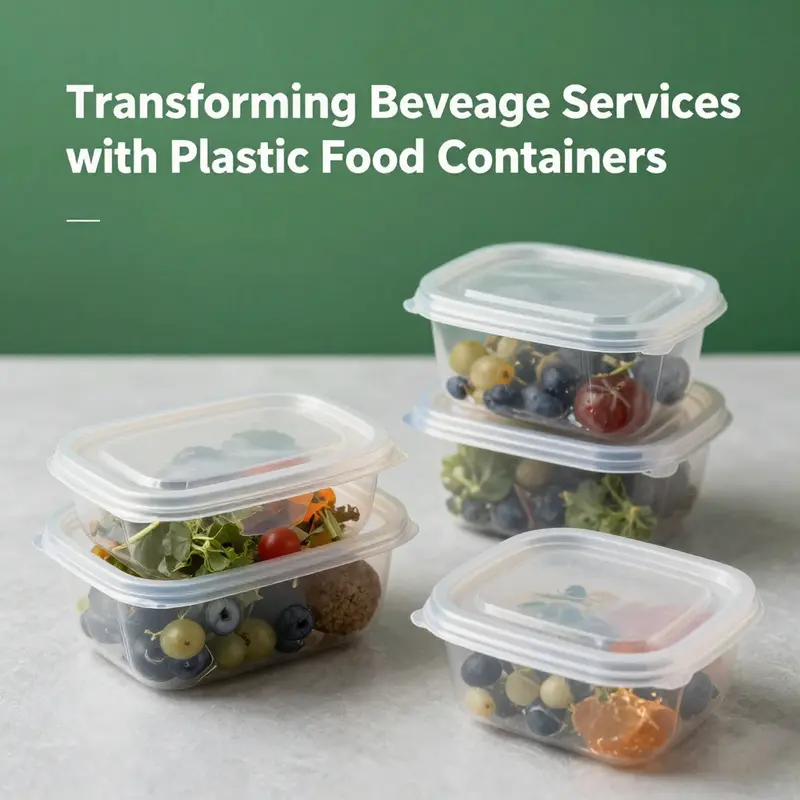 Polypropylene food containers highlighting their clarity and durability.