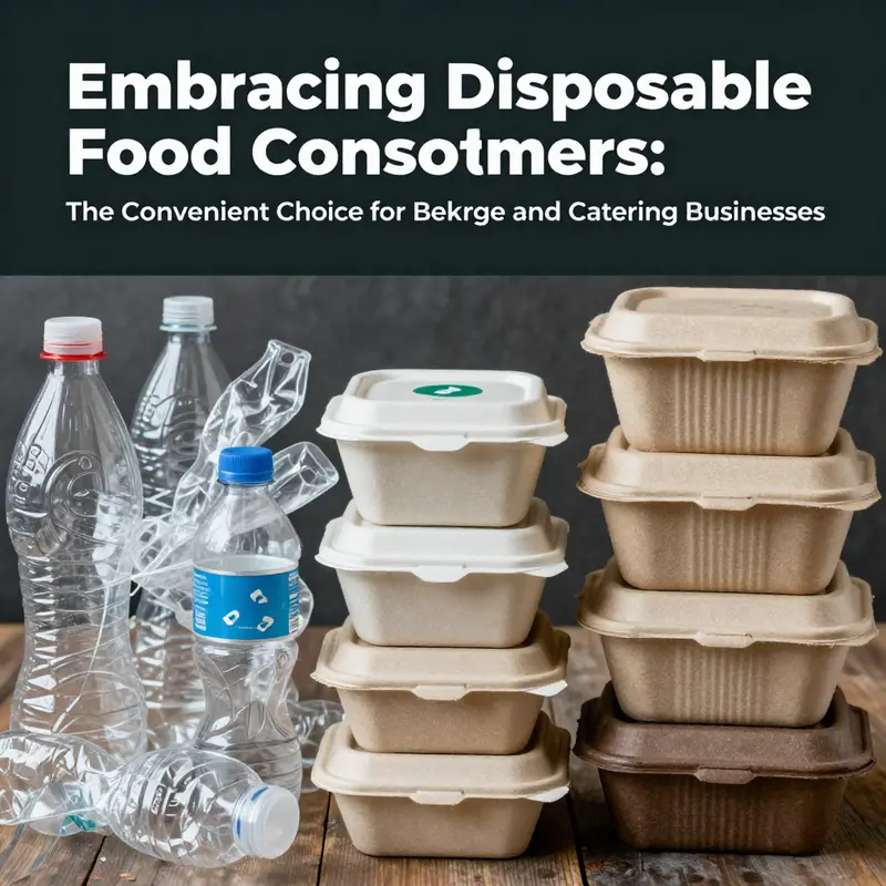 A variety of disposable food containers highlighting different materials and their unique qualities.