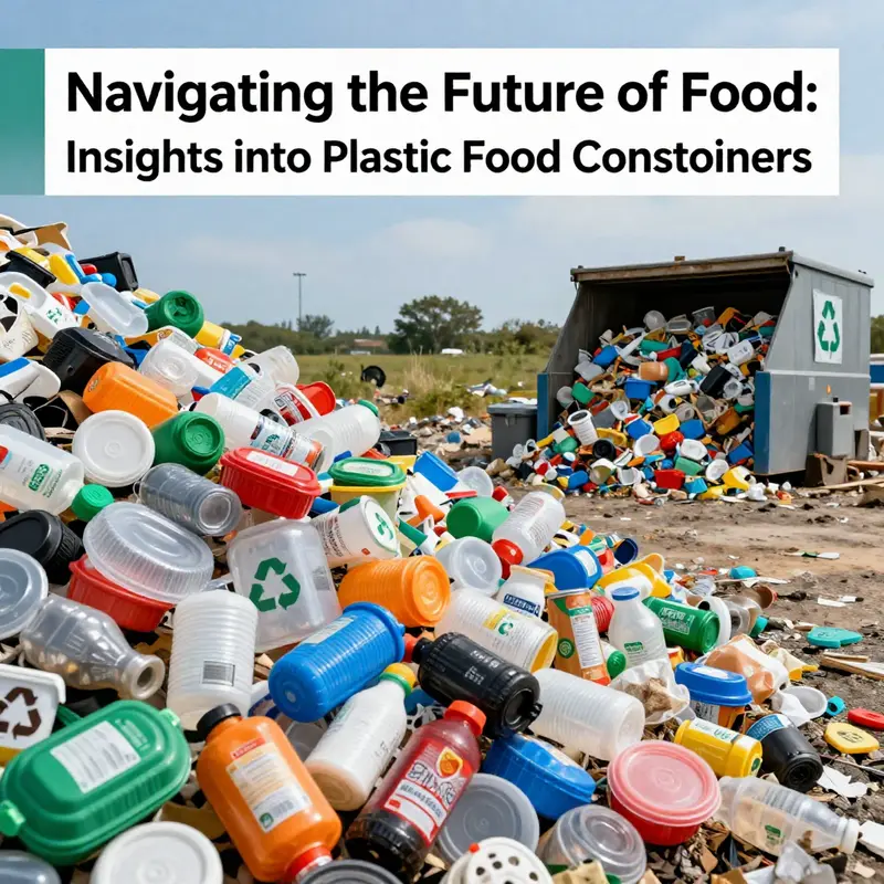 Plastic waste accumulates in landfills, illustrating the urgent need for sustainable packaging solutions.