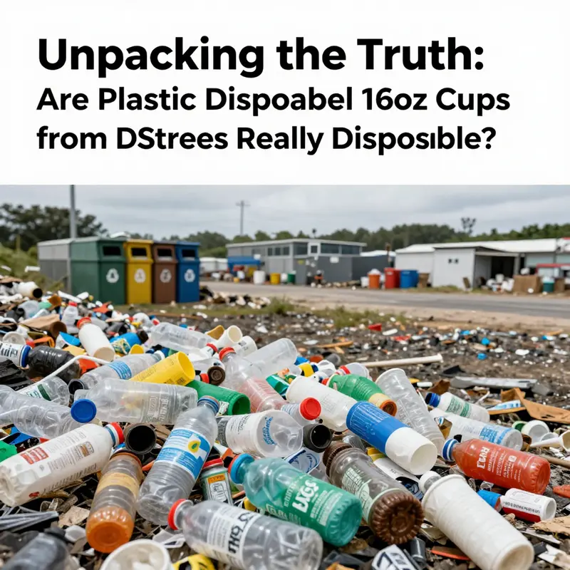 Detailed examination of the materials used in plastic disposable 16oz cups.