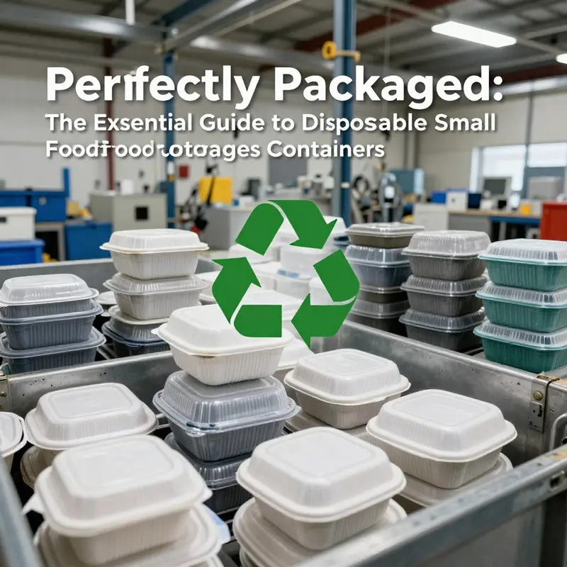 Different types of disposable small food storage containers highlighting their unique materials.