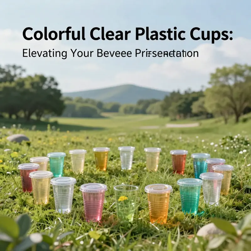 The design elements that make colorful clear plastic cups a visual treat for customers.