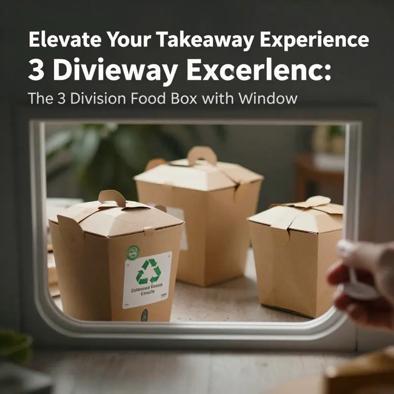 Food trucks capitalize on the market demand with 3 division takeaway boxes, offering an organized and appealing look.