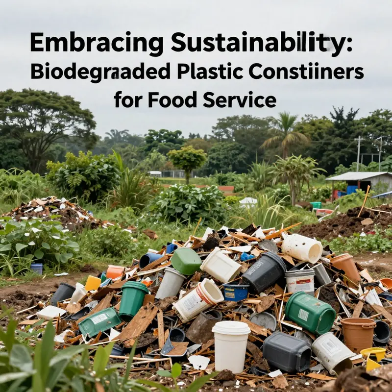 Innovative biodegradable plastic containers made from renewable resources.