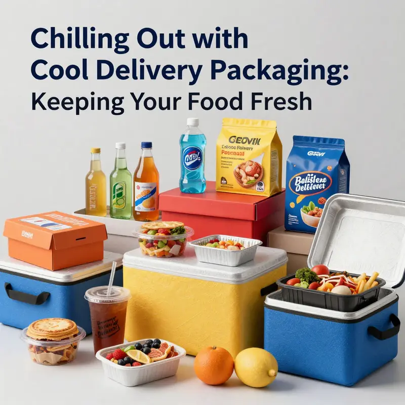 A showcase of diverse food and beverage items packed carefully in insulated packaging, emphasizing freshness and quality.