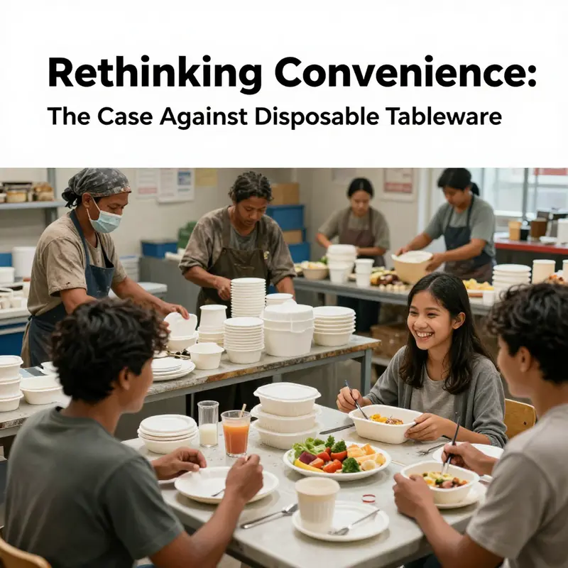 A careful examination of disposable tableware reveals hidden health risks and toxic chemicals.