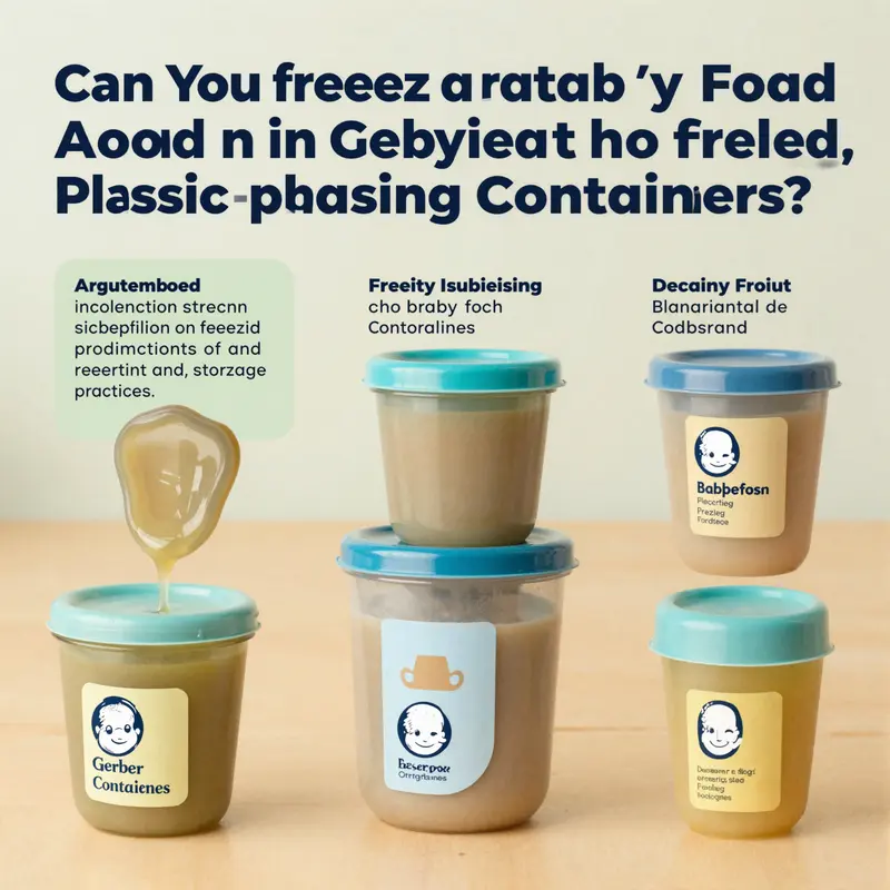 Exploration of the risks associated with freezing baby food in Gerber plastic containers.