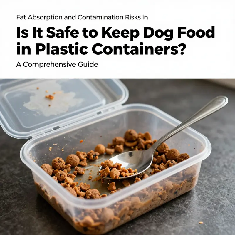 Plastic containers labeled as food-safe, highlighting the importance of choosing safe materials for dog food storage.