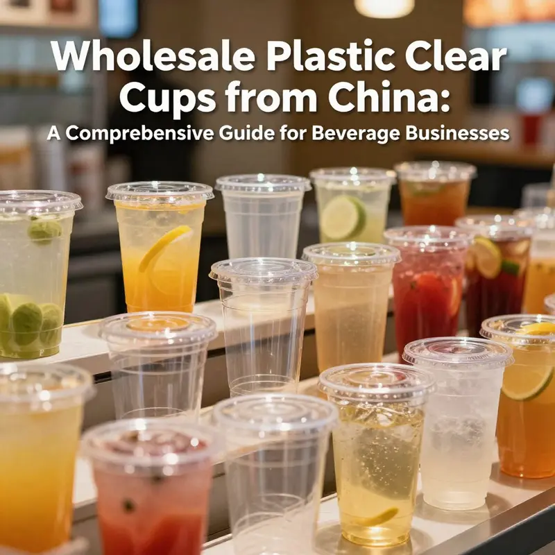 A variety of clear plastic cups with vibrant beverages in a restaurant, showcasing their practical use in the beverage industry.