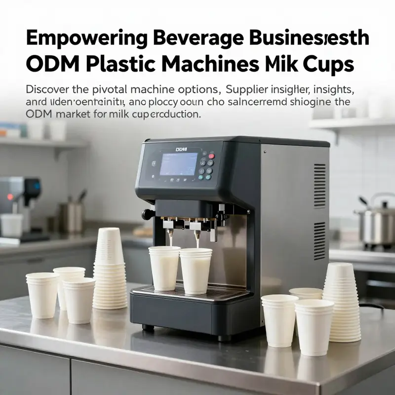 An elegant arrangement of disposable milk cups produced by ODM machines, highlighting their quality and appeal in a restaurant setting.