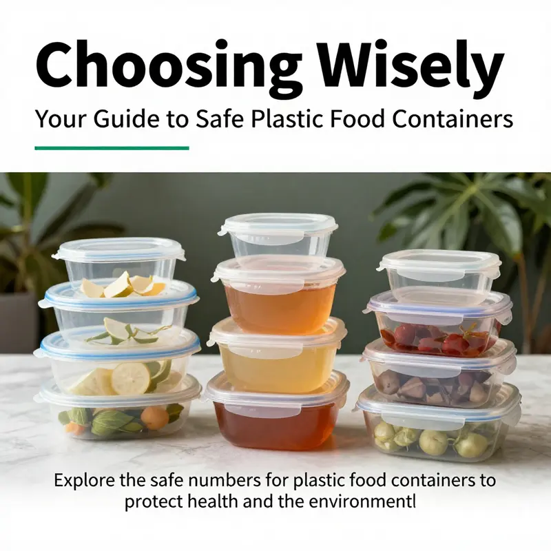 An assortment of food service approved safe plastic containers set in a natural context.