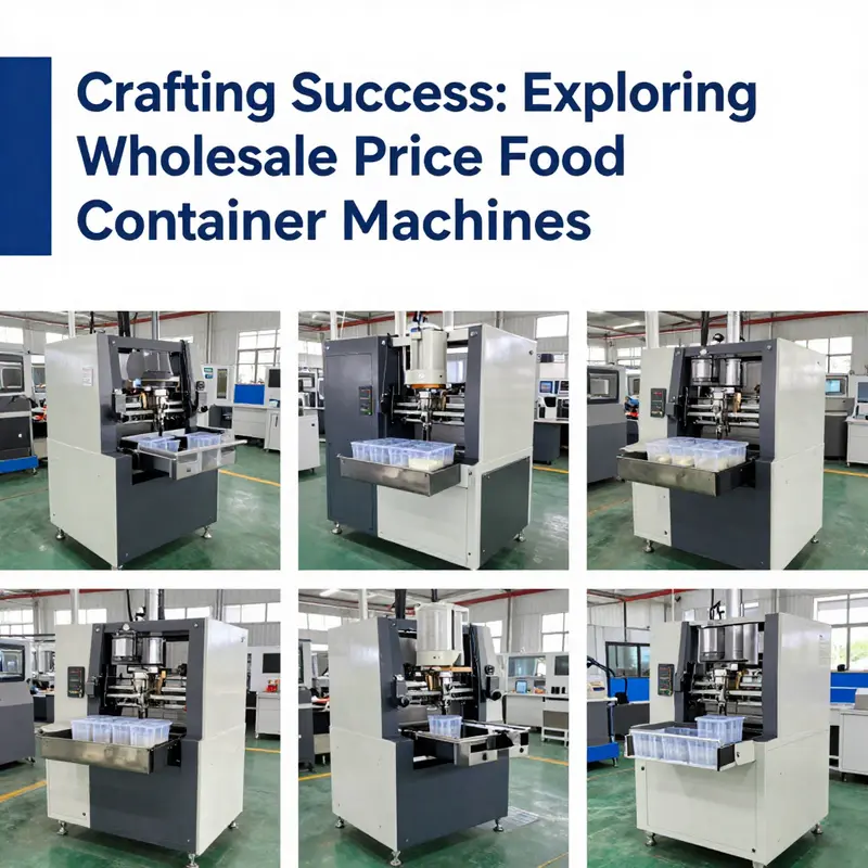 An overview of different food container machines used in the manufacturing process, showcasing innovation in food-grade packaging.